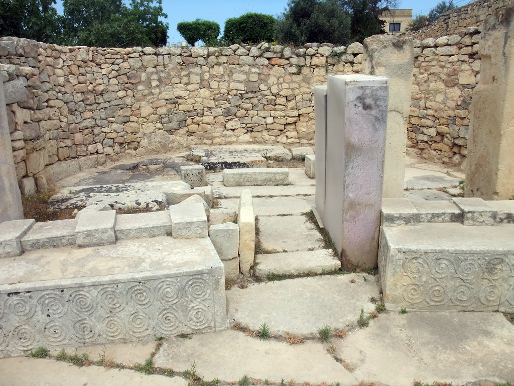 Altars with spiral motifs at the Southwestern Temple of the Tarxien Temples at Tarxien