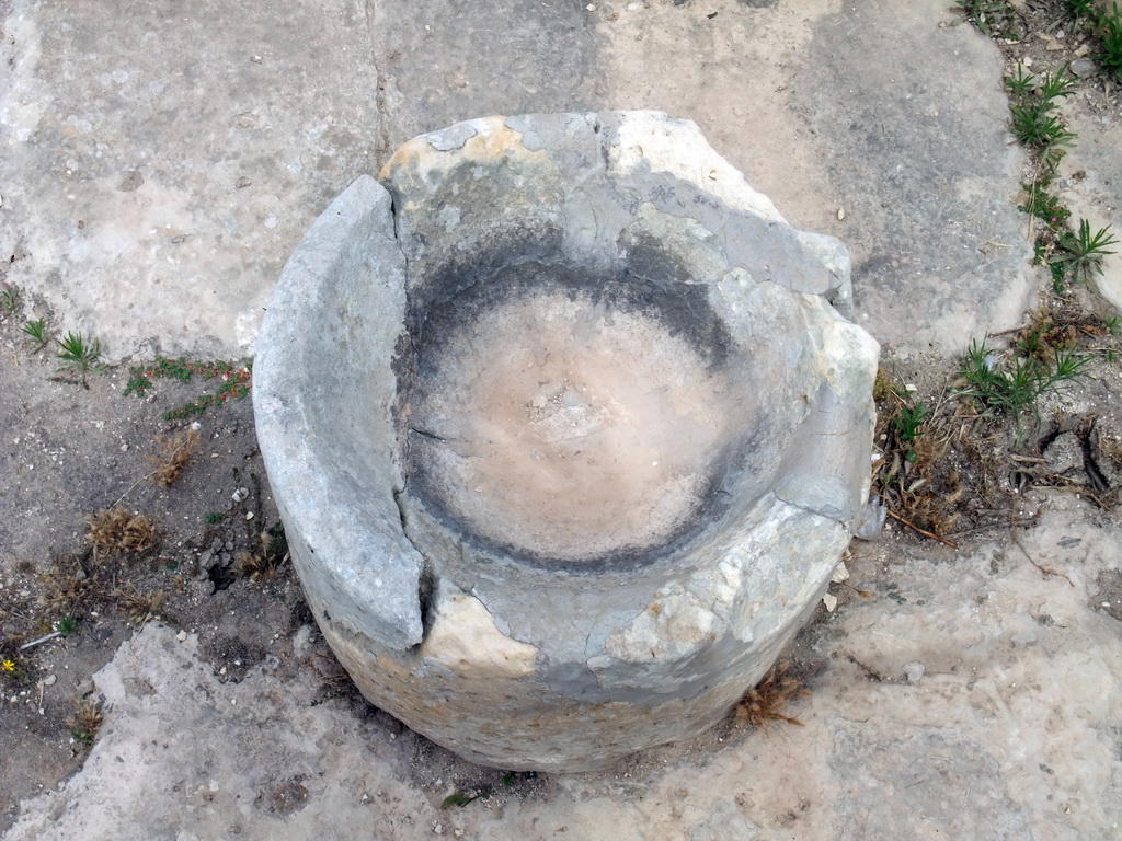 Bowl at the Southwestern Temple of the Tarxien Temples at Tarxien