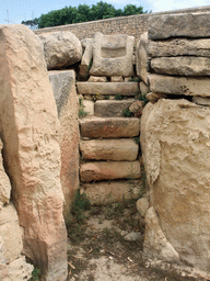 Steps inbetween the Center Temple and the East Temple of the Tarxien Temples at Tarxien