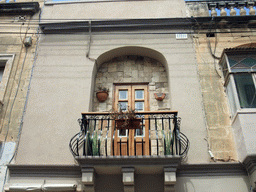 Balcony in a street near the Hypogeum of Hal-Saflieni at Paola