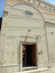 The entrance to the Hypogeum of Hal-Saflieni at Paola