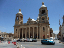 Front of the Church of Christ the King at Paola