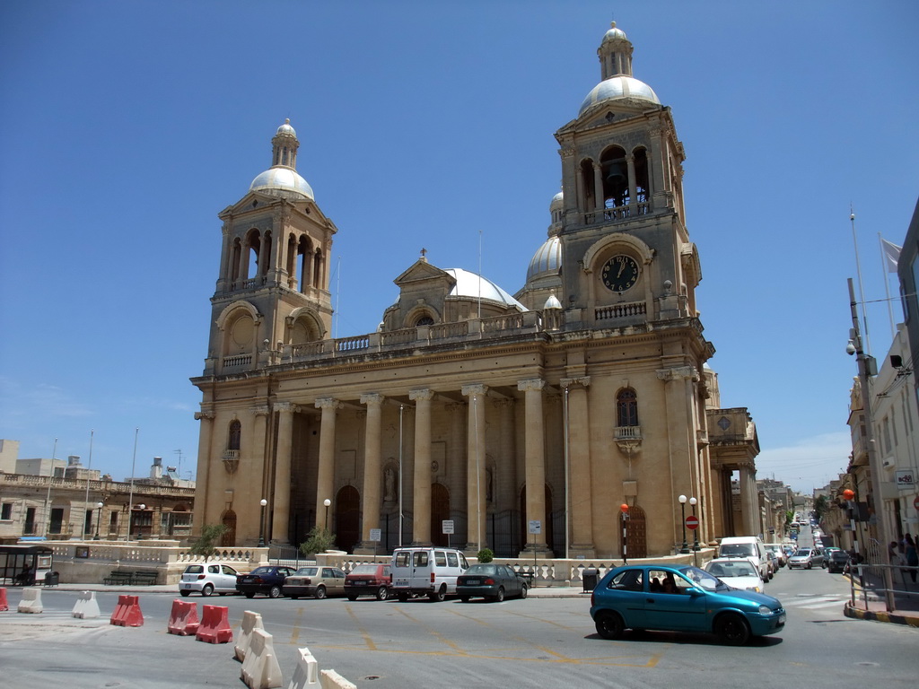 Front of the Church of Christ the King at Paola