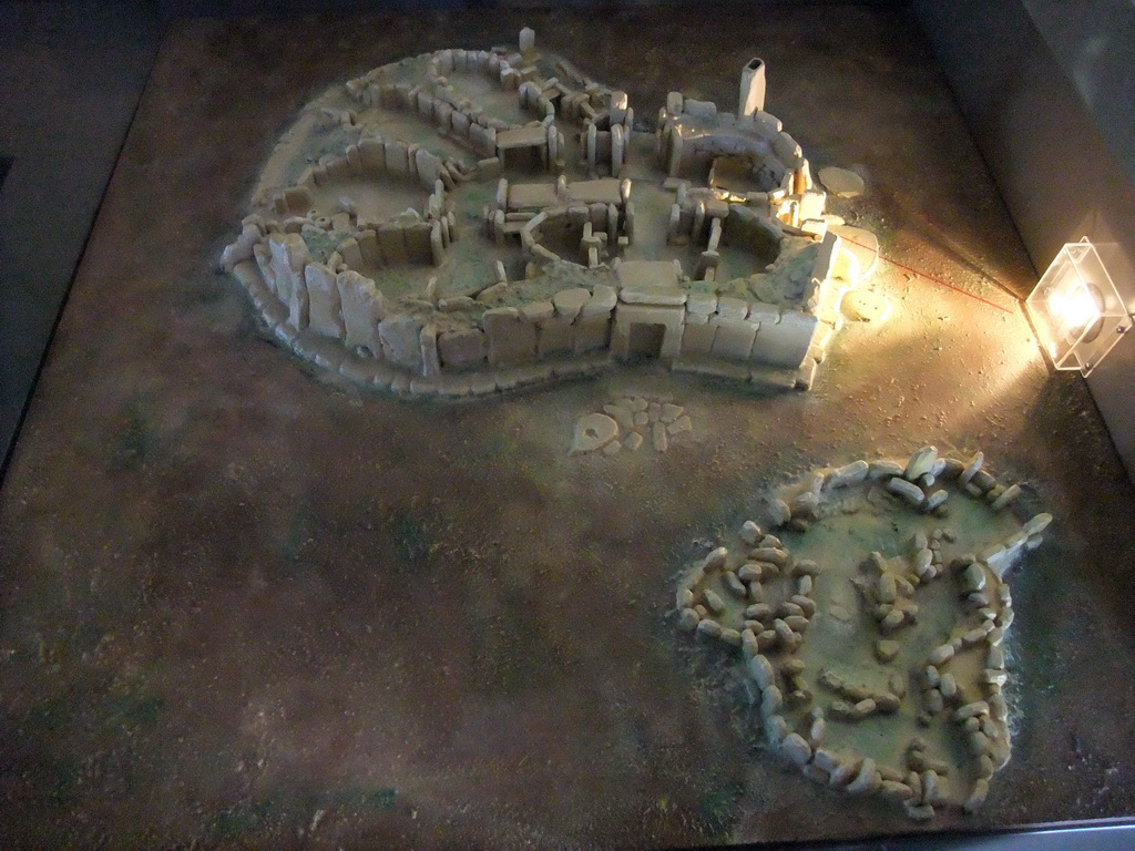 Scale model of the Hagar Qim Temples in the Hagar Qim Temples Museum