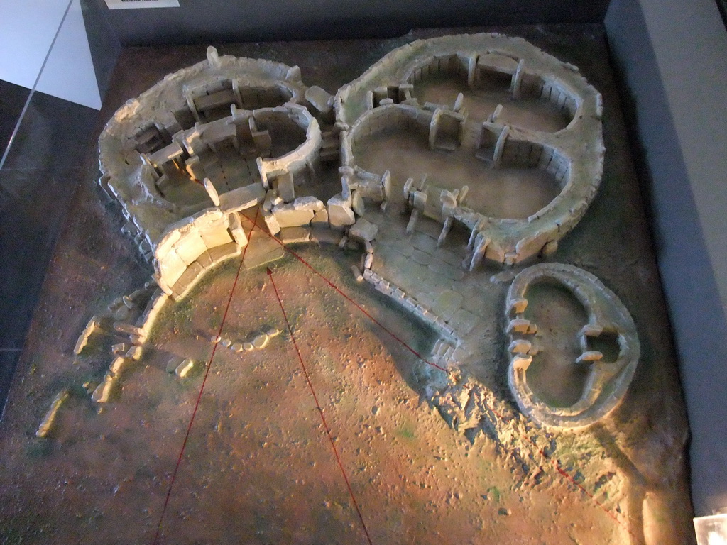 Scale model of the Mnajdra Temples in the Hagar Qim Temples Museum