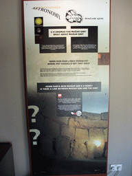 Explanation on the temples and the directions of the sun, in the Hagar Qim Temples Museum