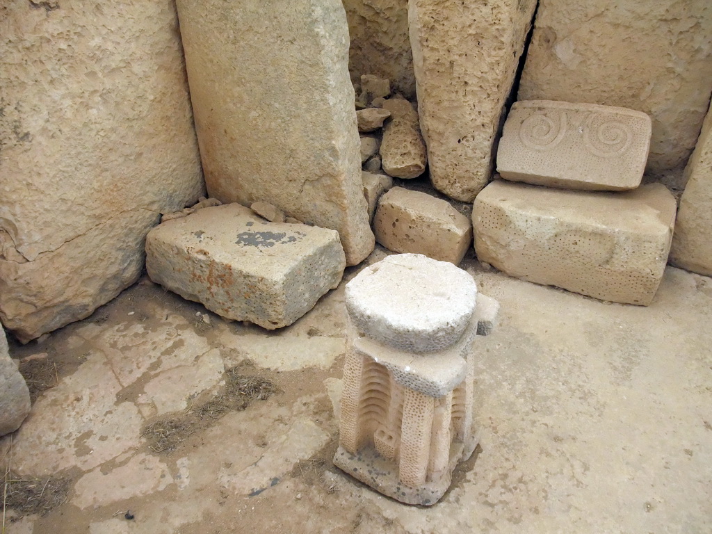 Pedestal altar at the Northern Temple of the Hagar Qim Temples