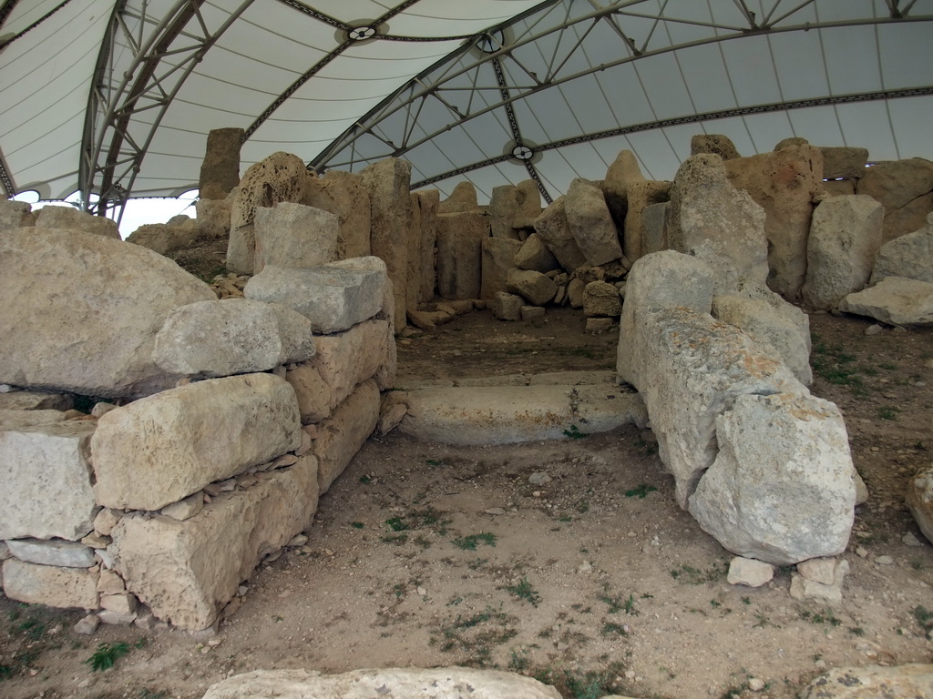 The First Oval Chamber of the Main Temple of the Hagar Qim Temples