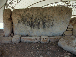 Large stone at the left side of the external niche at the Hagar Qim Temples