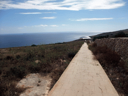 The road from the Hagar Qim Temples to the Mnajdra Temples