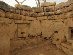 Walls with oracle holes at the South Temple of the Mnajdra Temples