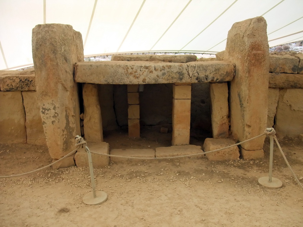 Trilithon altar of the Central Temple of the Mnajdra Temples
