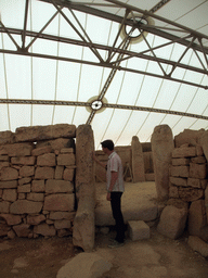 Tim at the entrance of the Central Temple of the Mnajdra Temples