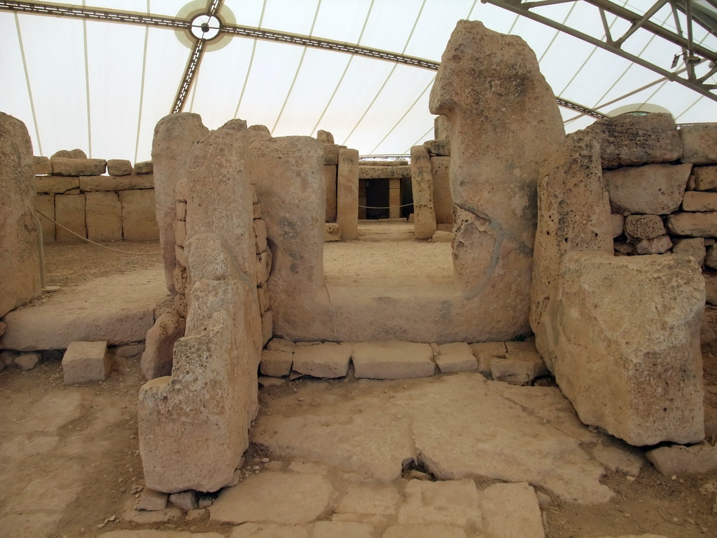 The entrances of the Central Temple of the Mnajdra Temples