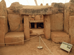 Trilithon and recess with trilithon altars at the South Temple of the Mnajdra Temples