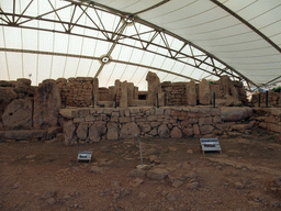 Terrace with the front of the Central Temple of the Mnajdra Temples