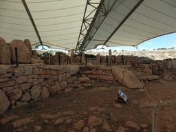 Terrace with the front of the Central Temple and East Temple of the Mnajdra Temples