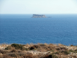The island of Filfla in the Mediterranean Sea