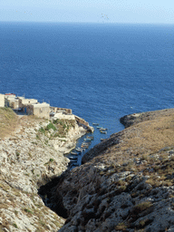 The Wied iz-Zurrieq valley and the Mediterranean Sea, viewed from the Triq Wied Iz-Zurrieq street