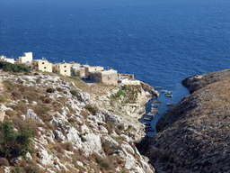 The Wied iz-Zurrieq valley and the Mediterranean Sea, viewed from the Triq Wied Iz-Zurrieq street