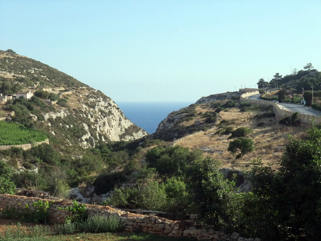 Hills to the west of Zurrieq, viewed from the Triq Wied Iz-Zurrieq street