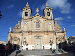 Front of the Zurrieq Parish Church at Zurrieq