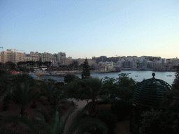 St. Julian`s, St. Julian`s Bay and the Gnien Indipendenza park, viewed from Triq It-Torri street