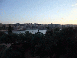 St. Julian`s, St. Julian`s Bay and the Gnien Indipendenza park, viewed from Triq It-Torri street