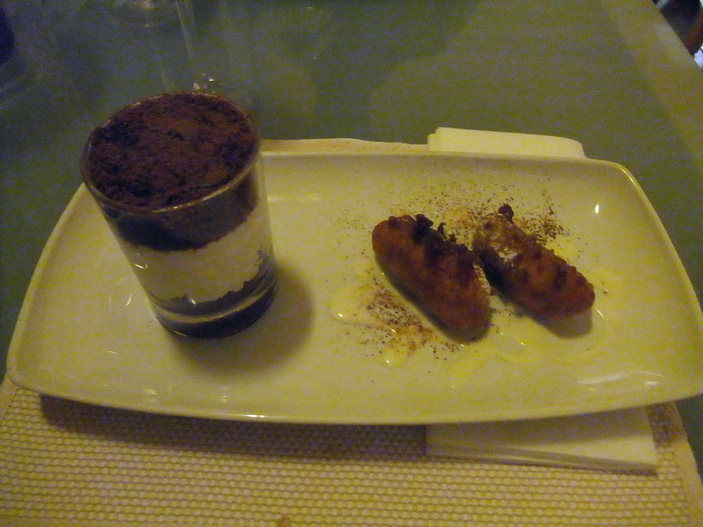 Dessert at the restaurant `The Kitchen` at the Triq It-Torri street at St. Julian`s