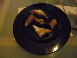 Dessert at the restaurant `The Kitchen` at the Triq It-Torri street at St. Julian`s