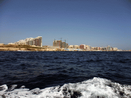 Sliema, viewed from the Luzzu Cruises tour boat from Malta to Gozo