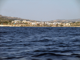 The Mediterraneo Marine Park at Naxxar, viewed from the Luzzu Cruises tour boat from Malta to Gozo