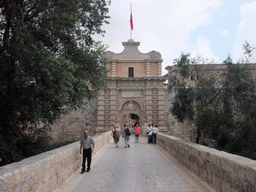 The entrance road to Mdina with the Mdina Gate