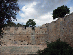 The southwest city wall of Mdina