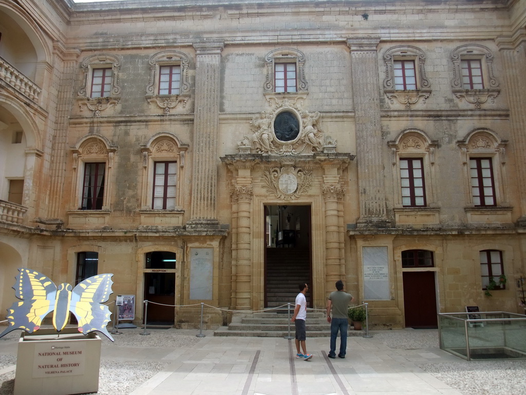 Front of the Vilhena Palace (National Museum of Natural History) at Mdina