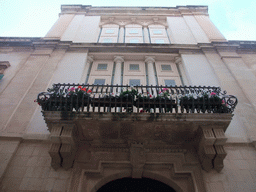 Balcony of the Casa Inguanez building in the Triq Villegaignon street at Mdina