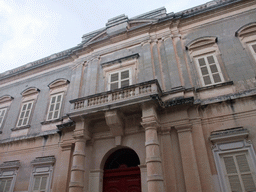 Front of the Casa Testaferrata building at the Triq Villegaignon street at Mdina