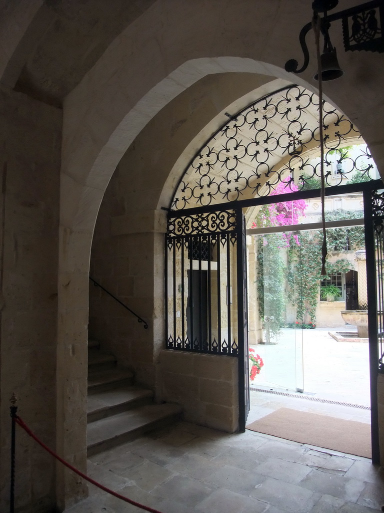 Inside the Palazzo Falzon at the Triq Villegaignon street at Mdina