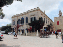 Front of the Casa Beaulieu building at the Pjazza Tas-Sur square at Mdina