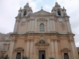 St. Paul`s Cathedral at St. Paul`s Square at Mdina