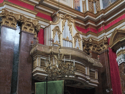 Left organ at St. Paul`s Cathedral at Mdina