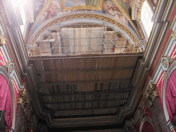 Restoration works in the nave of St. Paul`s Cathedral at Mdina