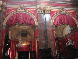 Nave and pulpit of St. Paul`s Cathedral at Mdina