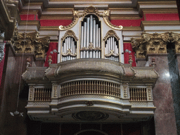 Left organ at St. Paul`s Cathedral at Mdina