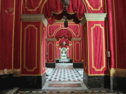 Left nave and chapel with altar at St. Paul`s Cathedral at Mdina