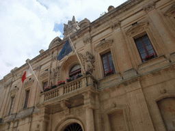 Front of the Corte Capitanale building at the Misrah Il-Kunsill square at Mdina