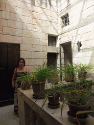 Miaomiao in the building of the show `The Mdina Experience` at the Misrah Mesquita square at Mdina