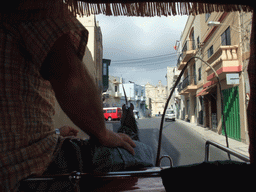 The Hal-Tartari street in Rabat, viewed from a horse and carriage