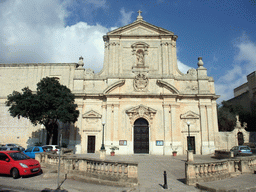 Front of the Our Lady of the Grotto Priory at the Misrah San Duminku square at Rabat