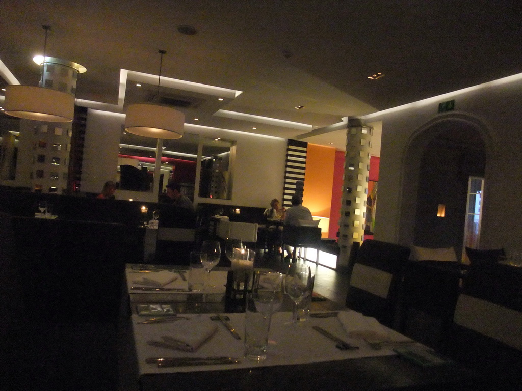 Inside Zest Asian Fusion Restaurant at Spinola Bay at St. Julian`s